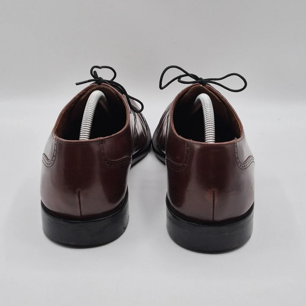 Bostonian Shoes Mens Size‎ 12 Brown Leather Cap Toe Oxford Dress Classics 20352